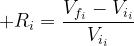 R_i = (Vf_i - Vi_i)/Vi_i