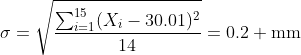 Ecart-Type Calculé