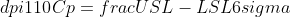 Cp Formula