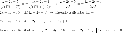 (Mackenzie - SP) Equações de bissetrizes Png