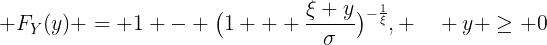 Peaks Over Threshold Formula