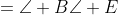 \begin{align*}\angle D&=\angle B\\\angle E&=\angle C\end{align*}