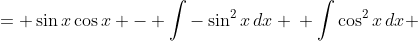 Integrate cos^2 t using integration by parts