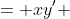 \begin{align*}x' &= x\\y' &= -y\end{align*}