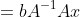 \begin{align*}Ax&=b\\A^{-1}Ax&=A^{-1}b\\Ix&=c\end{align*}