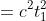 \begin{align*}t_1^2+(b-x)^2&=c^2\\t_1^2&=c^2-(b-x)^2\end{align*}