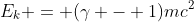 Relativistic Kinetic Energy Formula