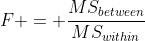 F-검정 공식