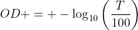 光学密度计算公式