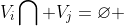 [tex]V_{i}\bigcap V_{j}=\varnothing [/tex]