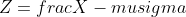 Standard Normal Transformation Formula