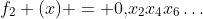 [tex]f_2 (x) = 0{,}x_2x_4x_6\ldots[/tex]