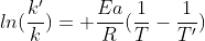 ARRHENIUS EQUATION - CHEMISTRY COMMUNITY