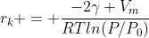 Kelvin Equation